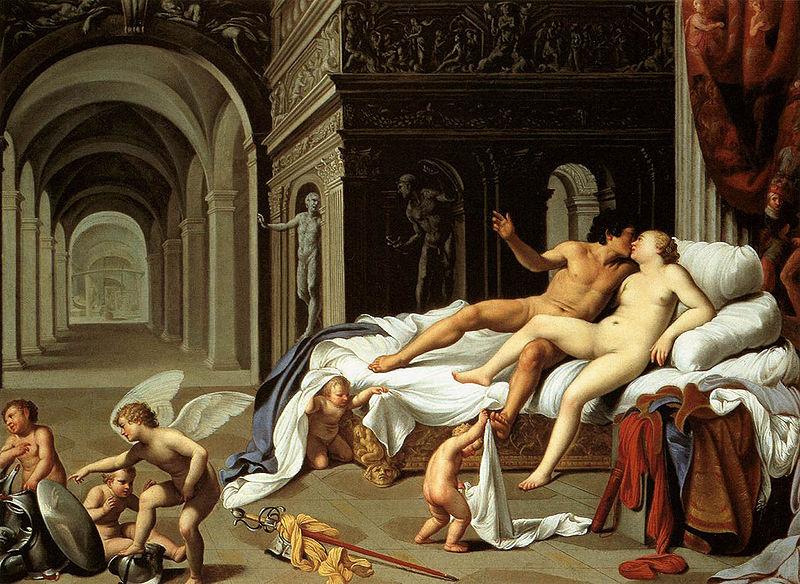 SARACENI, Carlo Venus and Mars oil painting picture